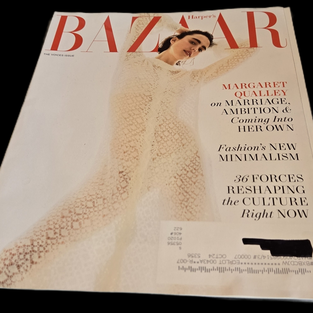 Harper's Bazaar Magazine Cover - Cream Lace Imagery